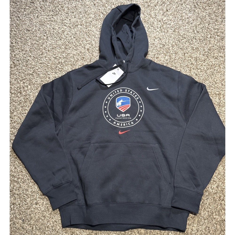 NEW Nike United States USA Parafencing Hoodie Fencing Sweatshirt (Medium)